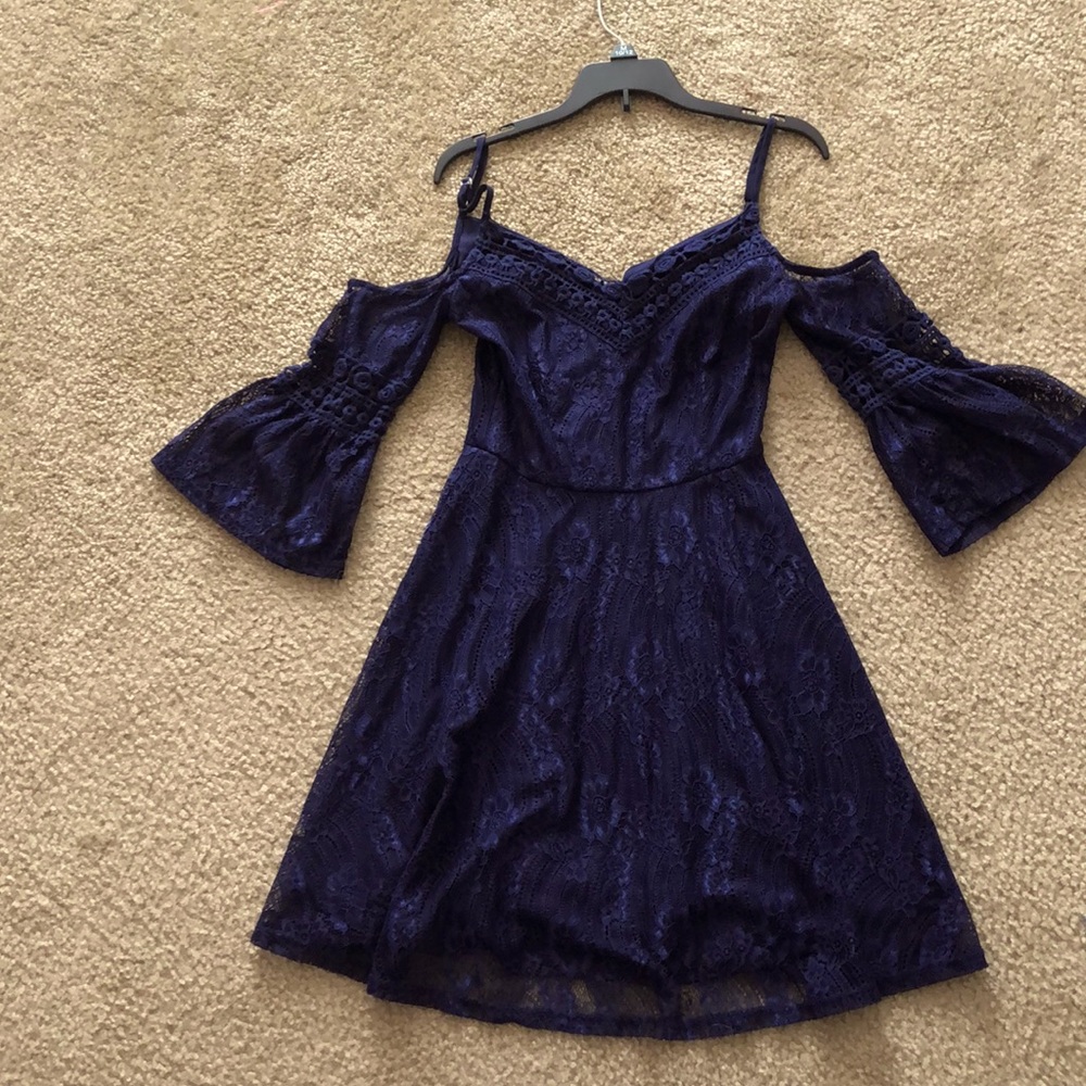 Blue cocktail dress